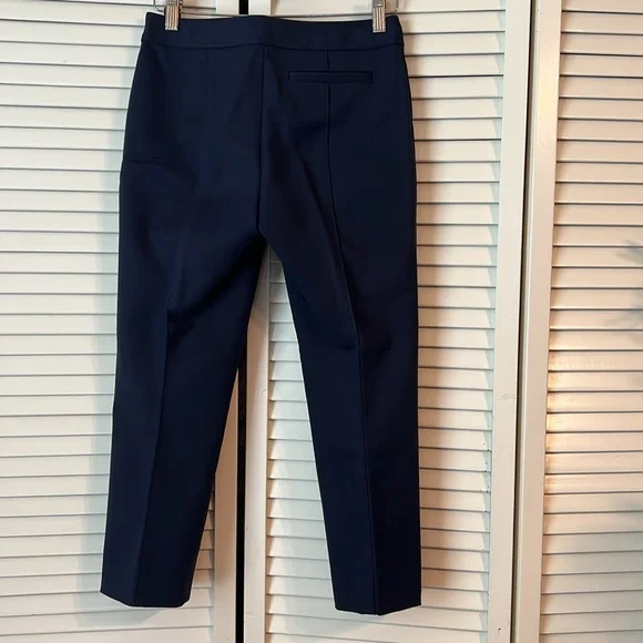 Navy Sea Tory Burch Vanner Cropped Blue Pants size 00 - Picture 6 of 15
